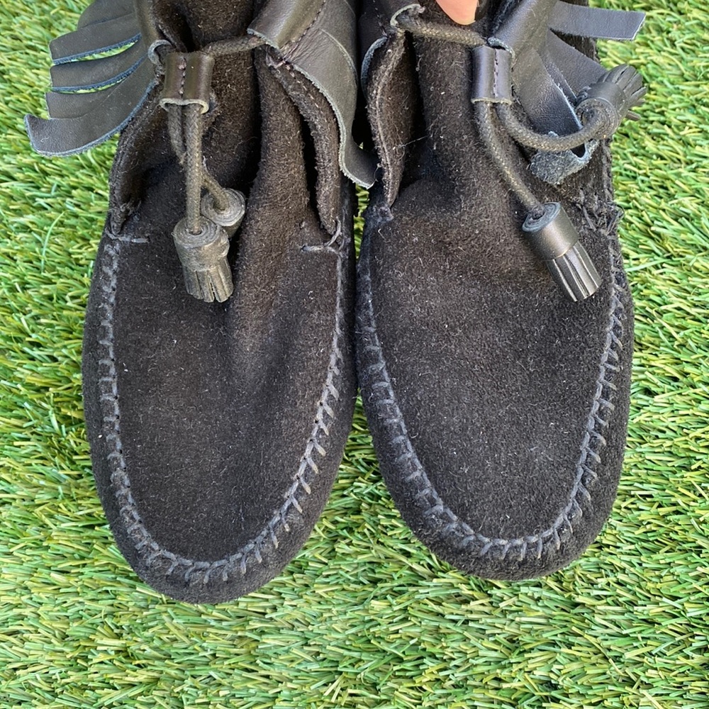 Rag and Bone Suede Tassel Moccasins - Picture 4 of 9